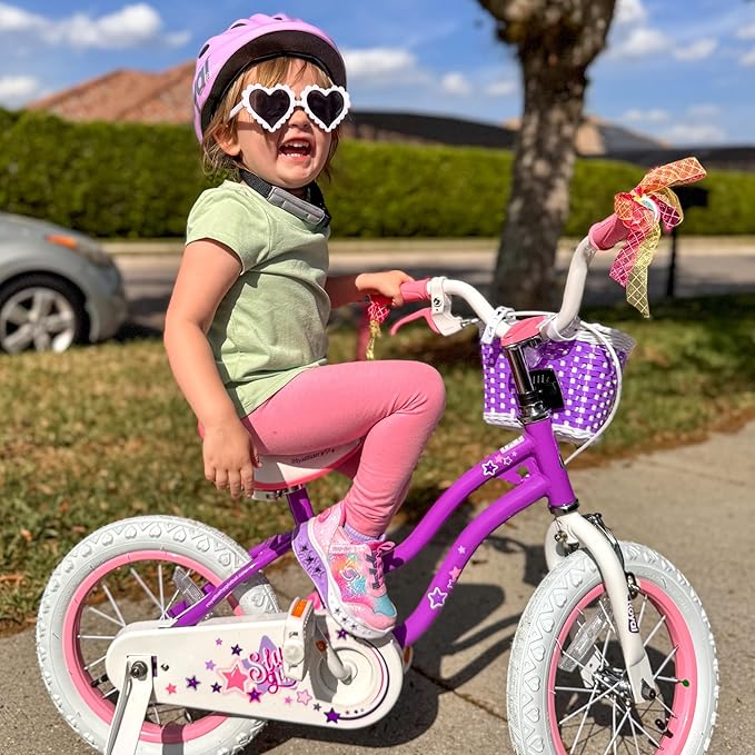 RoyalBaby Girls Bike Classic & EZ Kids Bike, Balance and Pedal Bicycle, 12 14 16 18 20 Inch Toddlers to Big Kids 3-10 Years