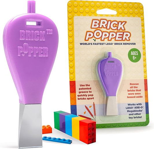 Brick Popper - World's Fastest Brick Separator - Efficient Remover for Kids & Adults - Ages 6+ - Essential Tool (Purple)