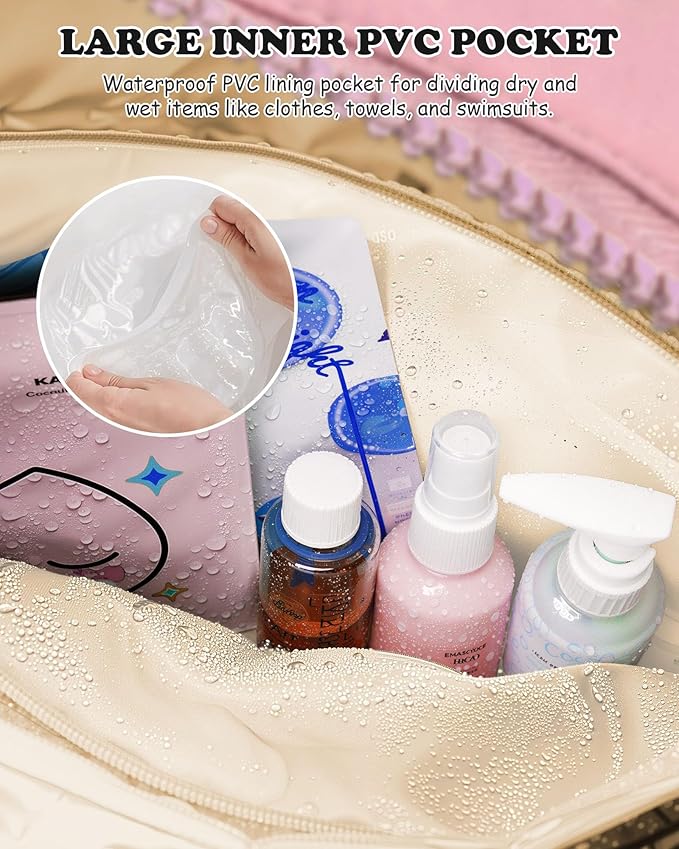 12 Year Old Girl Birthday Gifts-Duffle Bag for Travel, Weekender Bags for Women，Initial Overnight Bag with Wet Pocket，Lightweight Travel Bags Personalized Gym Tote with Makeup Pouch