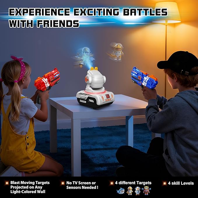 Laser Tag Guns Set of 2 Projection Digital LED Score Display Party Game Family Fun Shooting Toys for Teens Adults Kids 8 9 10 11 12+ Boys Girls
