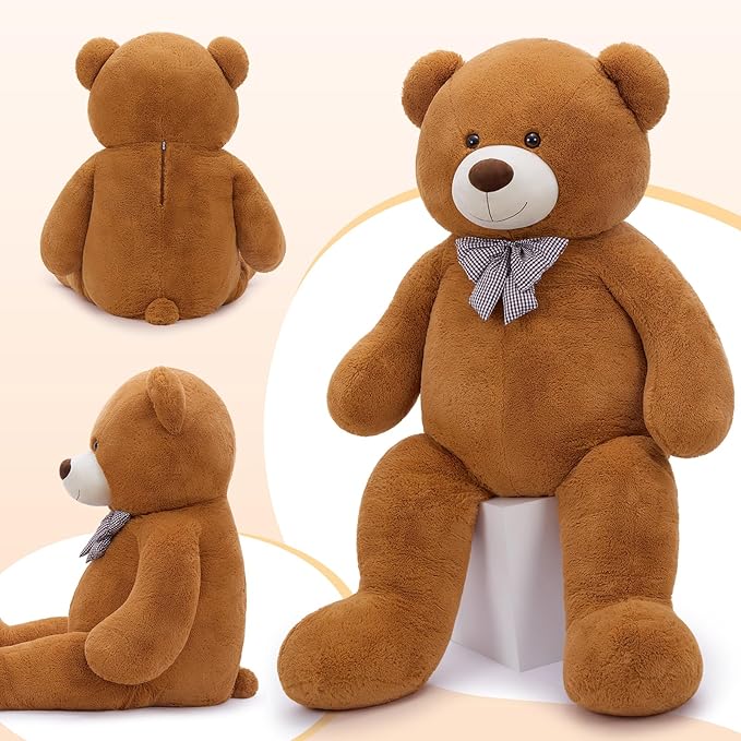 MaoGoLan Big Teddy Bear 5ft - Large Stuffed Animal with Smiling Face - Cuddly Valentines Gift for Boyfriend,Wife,Lover