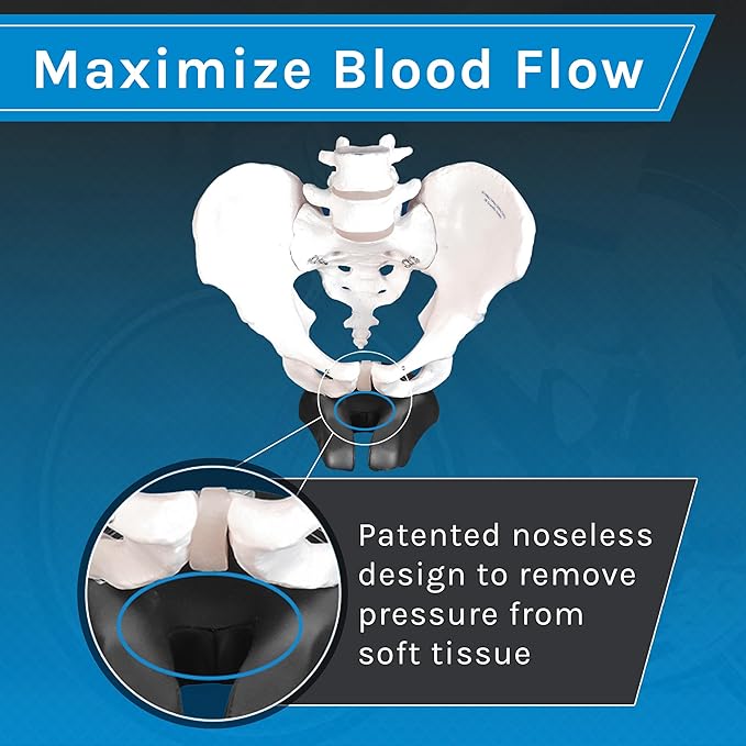 ISM PS Series No Nose Bike Saddle - Noseless Bike Seat Designed for Triathletes, Time Trial Riders, and Road Racers - Patented Split Nose Bicycle Saddle Designed for Reduced Discomfort
