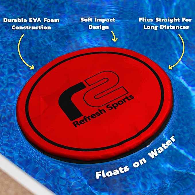 Soft Flying Disc for Kids: Beach Soft Disc - Durable Design Floats On Water - Beach Toys, Pool Toys & Game for Adults Outdoor Fun Camping Games - Boy Gifts & Girls Ages 5 6 7 8 9 10 11 12 13 & Up