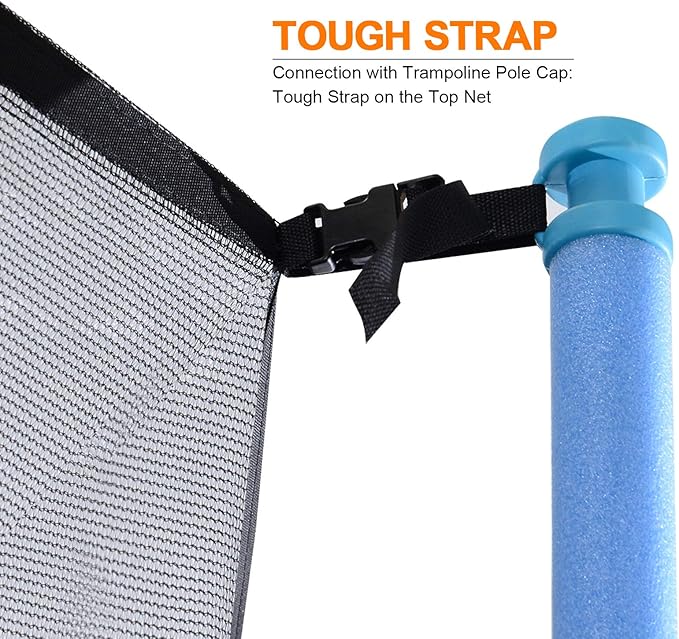 Exacme Trampoline Enclosure Set, Inner Net with Poles Hardware for C14 C15 C16, 6181-N