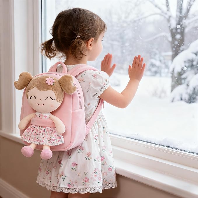 Gloveleya Kids Backpacks Girls Backpack Plush Bags Diaper Bag Printed Sunflower Backpack