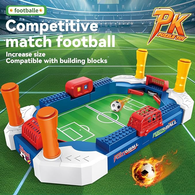 Mini Foosball Table, Soccer Board Game for Kids, 3 4 5 6 7 8-12 Year Old Boys Girls Birthday Gifts, Football Games Pinball Machine, Indoor Outdoor Family Party Sports Toys