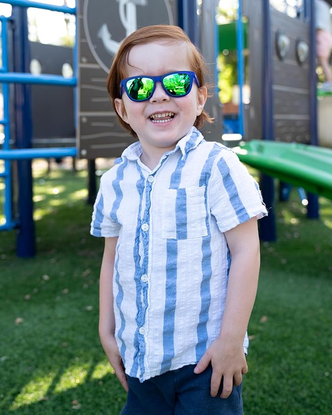 Sunnies Shades Kids Sunglasses, Toddler Sunglasses - Polarized UVA and UVB Protection, Anti-Slip Frame for kids.