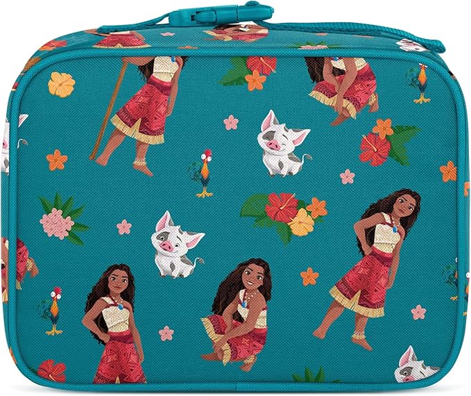 Simple Modern Disney Kids Lunch Box for School | Reusable Insulated Lunch Bag for Toddler, Girl, and Boy | Meal Containers with Exterior & Interior Pockets | Hadley Collection | Moana Oceana