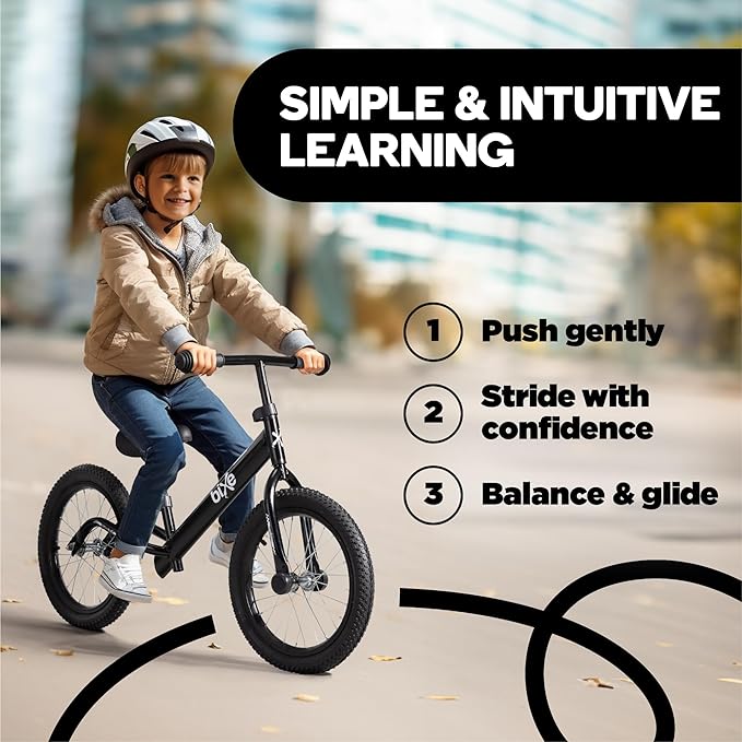 Balance Bike: for Big Kids Aged 4, 5, 6, 7, 8 and 9 Years Old - No Pedal Sport Training Bicycle | 16inch Wheel
