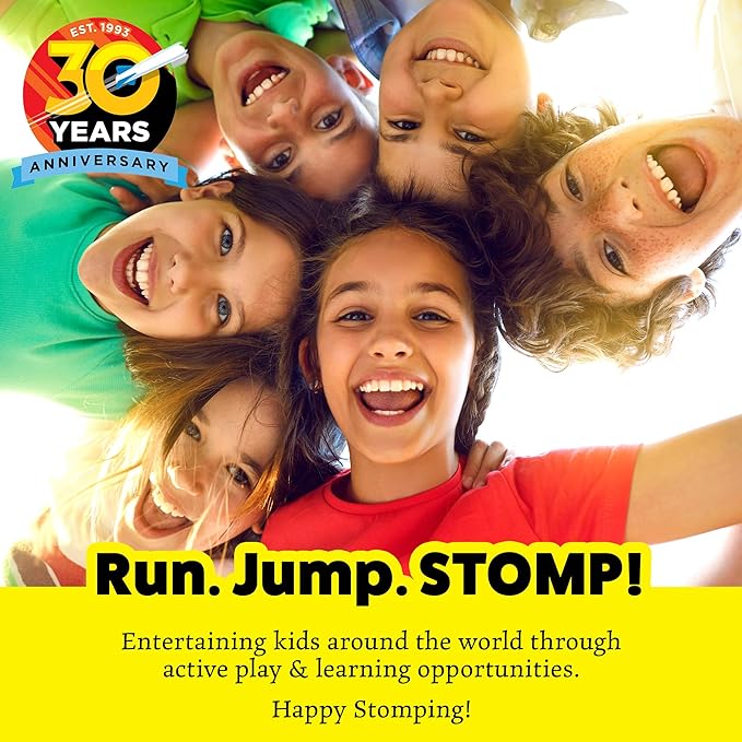 Stomp Rocket Original Dueling Rocket Launcher for Kids, 8 Rockets - Fun Backyard & Outdoor Kids Toys Gifts for Boys & Girls -Toy Foam Blaster Set Soars 200ft - Multi-Player Launcher Stand