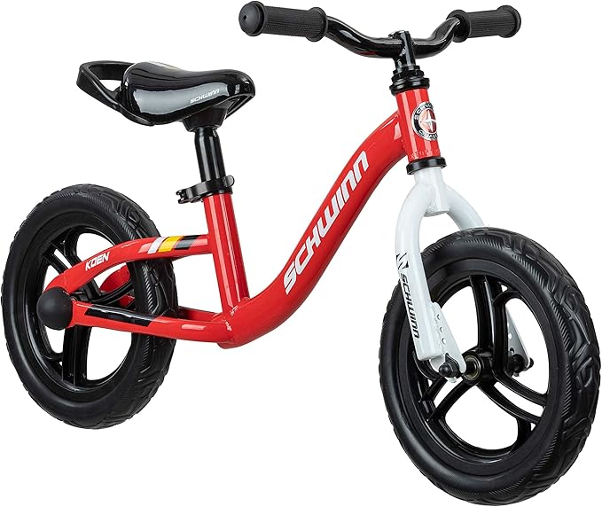 Schwinn Elm and Koen Bike or Balance Bike, 12-20 Inch Bike for Kids Ages 2-13, Black, Blue, Red, Teal, Pink or Purple, SmartStart Ergonomic Design, Adjustable Seat Grows with Child, Training Bicycle