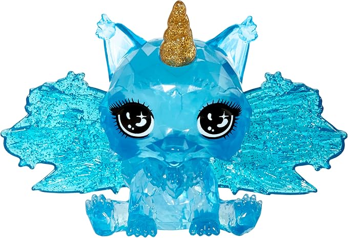 Rainbow High Littles Rainbow Fantasy Fairies + Pet – Sapphire, Blue 5.5" Posable Small Doll & Fantasy Dog Pet with Interchangeable Fairy Wings, Kids Gift 4+