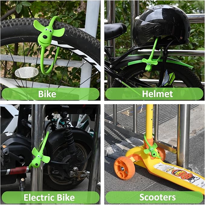 Bike Cable Lock with Keys,Silicone Covered Kids Cable Lock Cartoon Lock,2 Feet Lock for Bike,Door,Skateboard,Helmet and More