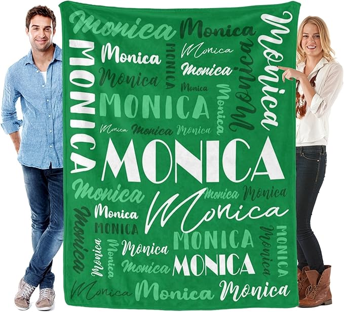 Name Blanket Personalized Blanket for Adult Kids Flannel Customize Throw Blanket Custom (Color 22, 30 x 40 Inches)