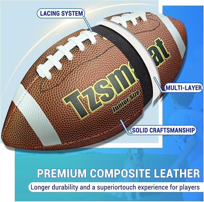 Kids Football Target Toss Game with Junior Size Football - Inflatable Throwing Target Toy - Fun Sports Carnival Party Game - Outdoor Game for Kids