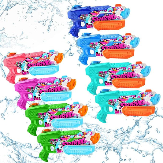 Water Gun for Adults Kids: 600CC 8 Pack Squirt Blasters Super Water Guns for Adults Kids,Water Gun Outdoor Toys High Capacity Summer Soaker for Swimming Pool Beach Fighting, Long Shooting Distance