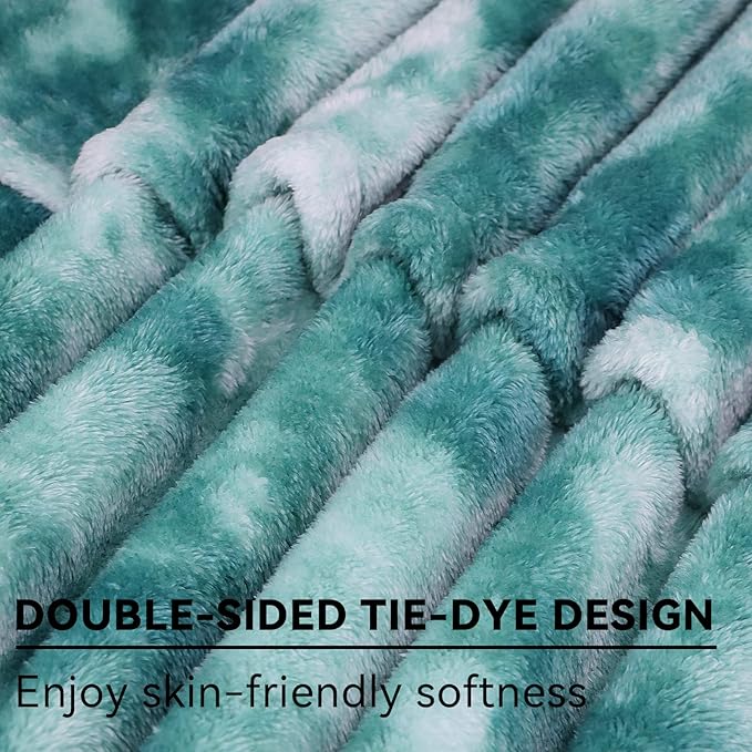 obinsm Warm Blanket Green Soft Fleece Blankets Throw Blankets for Bed