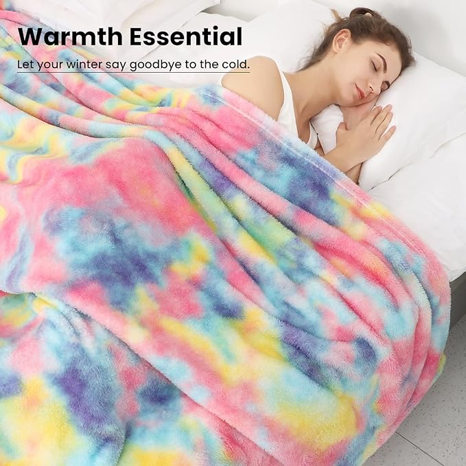 Fleece Throw Blanket Cozy Soft Lightweight Throw Blankets Warm Plush Colorfull fall blankets and throws Couch Sofa Bed Camping Travel Picnic Outdoor Blanket Bedding Kid Baby Boys Girls Adults 40x50 in