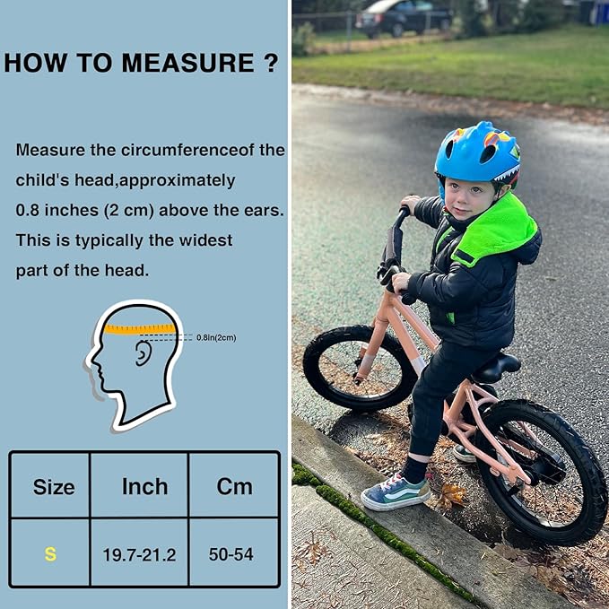 Toddler Helmet Kids Bike Helmet for 2 3 4 5 6 7 8 Years Old Girls with 3D Dinosaur Design Protective Gear Set and Safety Certified, Toddler Bike Cycling Skating Skateboard Scooter Helmet