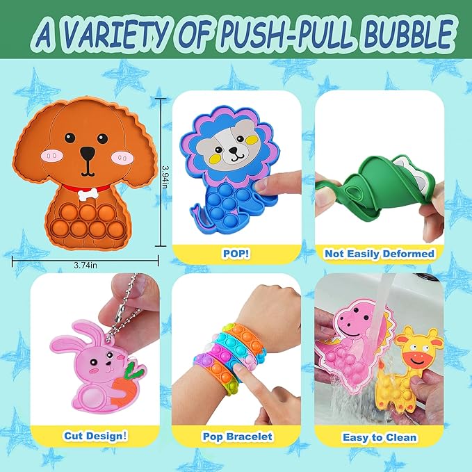 1000 Pcs Party Favors for Kids, Fidget Toys Bulk, Prizes for Kids, Fidget Stocking Stuffers Birthday Party Gifts, Carnival Treasure Classroom Prizes Box, Goodie Bag Stuffers