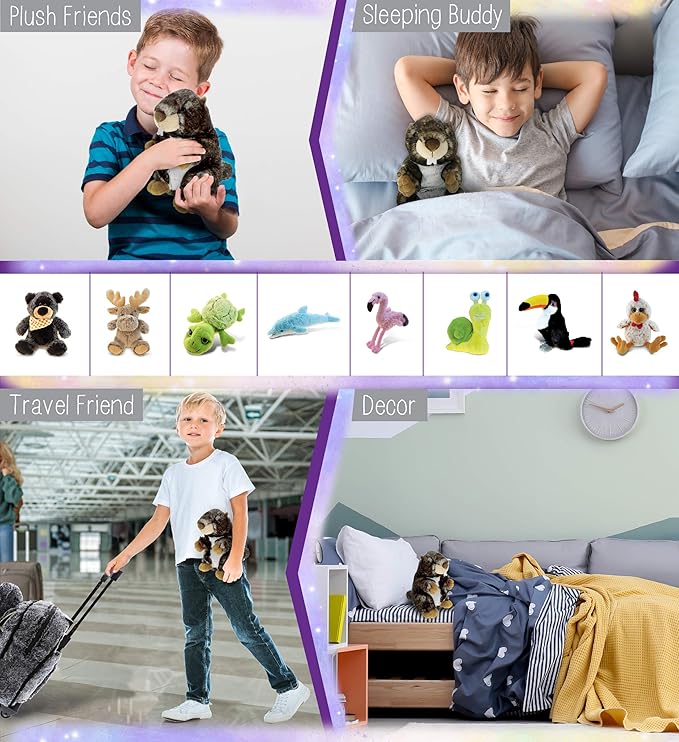 DolliBu Wild Marmot Plush Animal - Super Soft Stuffed Animal Marmot, Adorable and Cute Animal Playtime Plush Toy, Wild Life Stuffed Animals for Kids and Adults, Fluffy Stuffed Animal Gift - 8.5 Inches