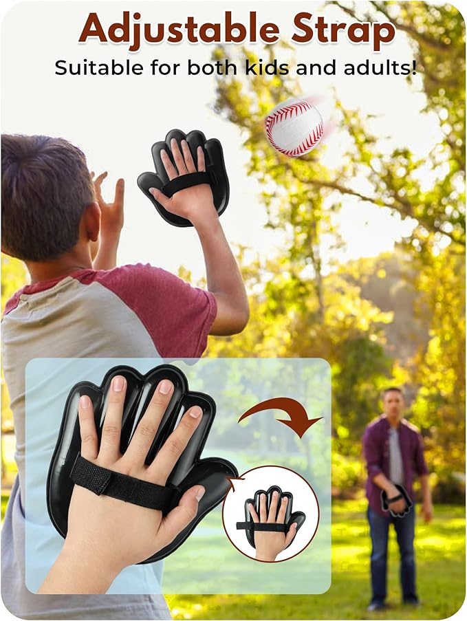 Toss and Catch Ball Game for Kids 3-8, Pool & Beach Ball Game, Outdoor Sports Toy with 2 Soft Sticky Balls & 2 Upgraded Paddles, Ages 3-8+