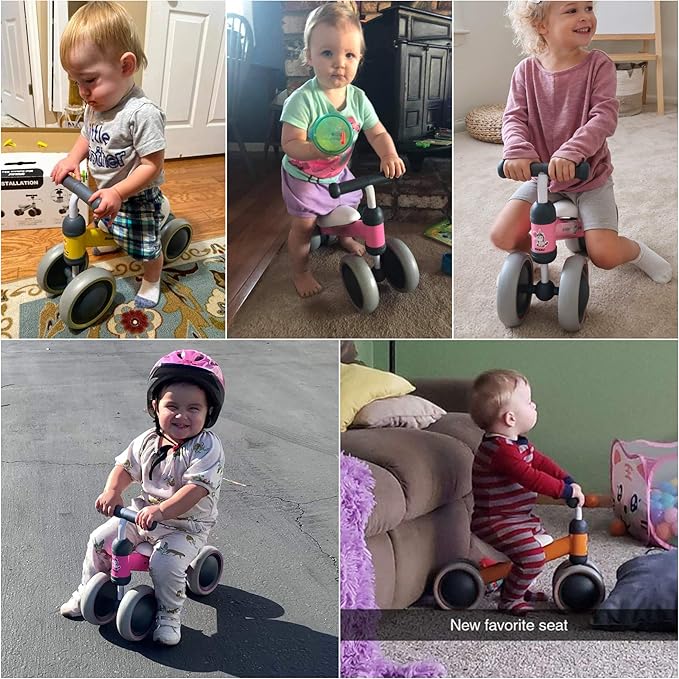BEKILOLE Balance Bike Toys for 1 Year Old boy&girls - Train Your Baby from Standing to Running | Ideal First Bike and 1st Birthday Gifts