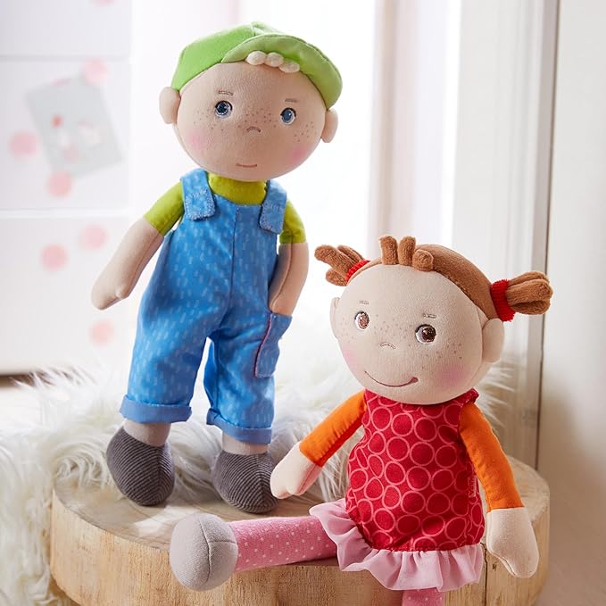 HABA Snug Up Till - 10" Soft Doll, Machine Washable Baby Boy Doll, Perfect Snuggly Toddler Plush Figure for 18 Months and Up