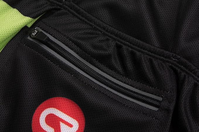 Coconut Ropamo CR Men's Cycling Jersey Set Road Bike Jersey Zipper Pocket Bib Shorts with 4D Padded Cycling Clothing Set