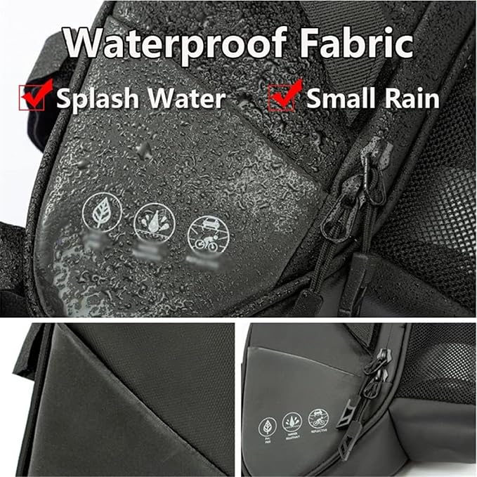 Bike Saddle Bags with Water Bottle Pouch Waterproof Bike Bags Under Seat Pack for Mountain Road Saddle Bag Bicycles Storage Bag 1.5L