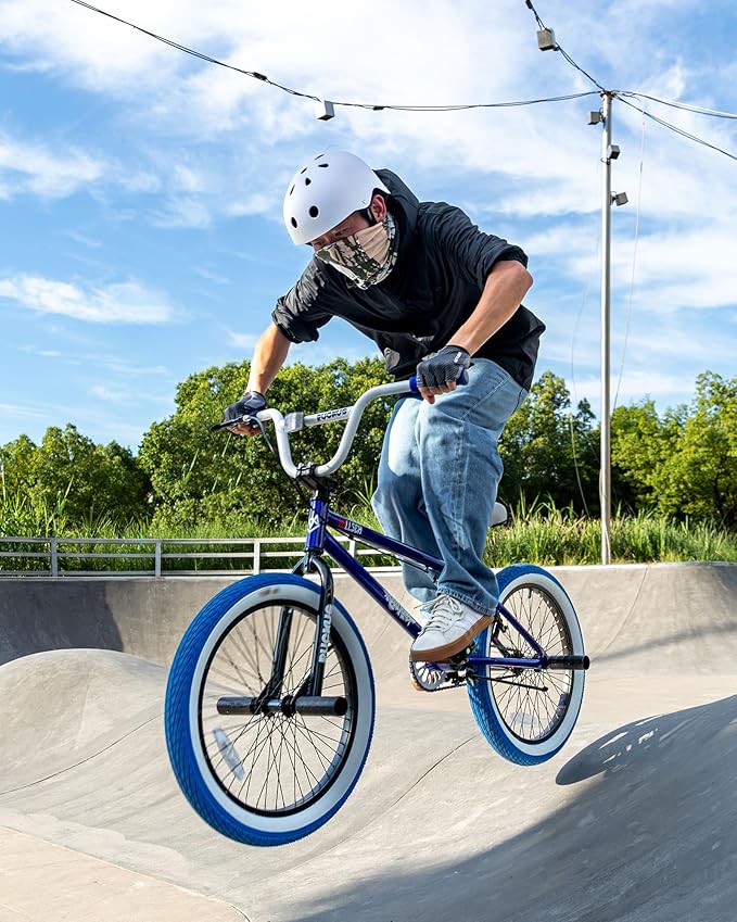 Freestyle BMX Bikes 20 Inch Kids Bicycle with 4 Pegs for 8-15 Years Old Teens, Boys, Girls, Beginner-Lever Riders,Multiple Colors