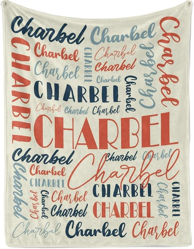 Name Blanket Personalized Blanket for Adult Kids Flannel Customize Throw Blanket Custom (Color 08, 40 x 50 Inches)