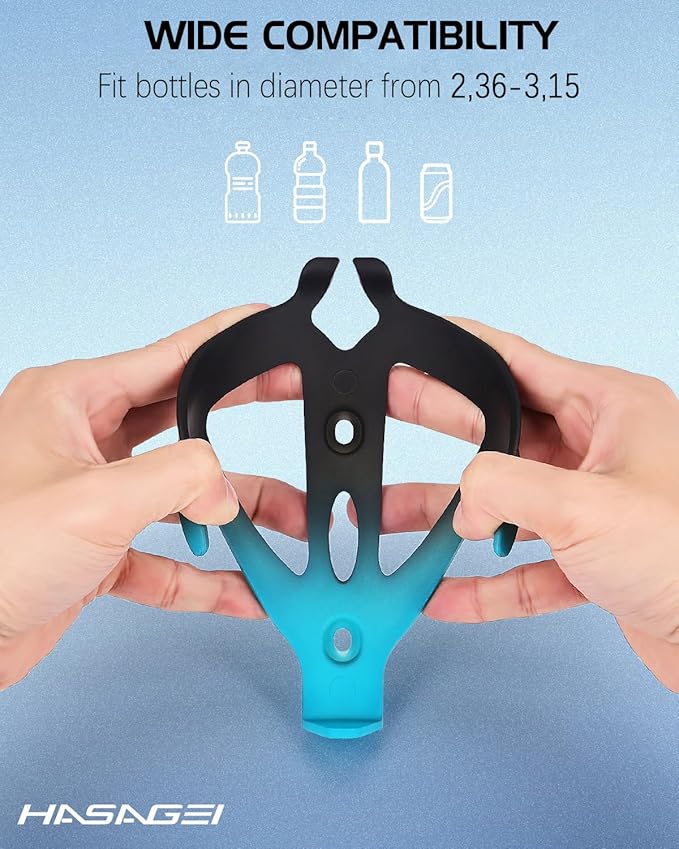 Bike Water Bottle Holder, Durable Non-Slip Lightweight Universal Bicycle Bottle Cage for Mountain/Road Cycling Accessories