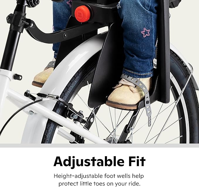 Schwinn Deluxe or Ovation Child Bike Carrier, Seats one Kid Ages 1+, Frame Mount, Adjustable Safety Harness, Quick Release Design, Comfortable Padding, Rear-Mounted Child Bike Seat for Toddler