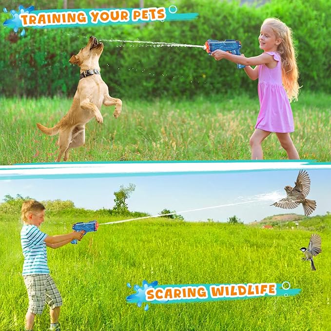 Water Squirt Guns Toys for Kids: Leakproof Super Water Gun for Boys Girls Adults - Small Outdoor Water Gun Toy for Pool Beach Swimming Summer Games Yard Party (2 Pack)