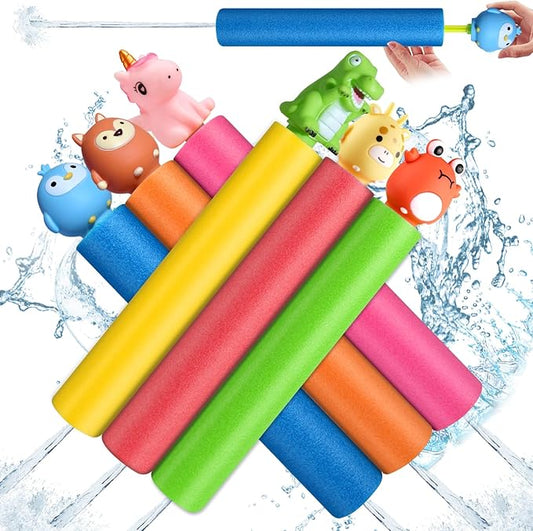 Water Squirters for Kids Water Guns Toys for Toddlers Durable Water Soaker Blaster Toys Water Squirter Shooter for Summer Outdoor Game Pool Beach Party (6 Pcs)
