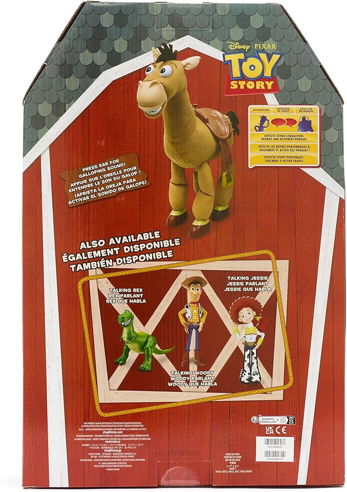 Disney Store Official Talking Action Figure from Toy Story, Features Sounds and Phrases from The Movies, Interacts with Other Figures and Toys – Bullseye