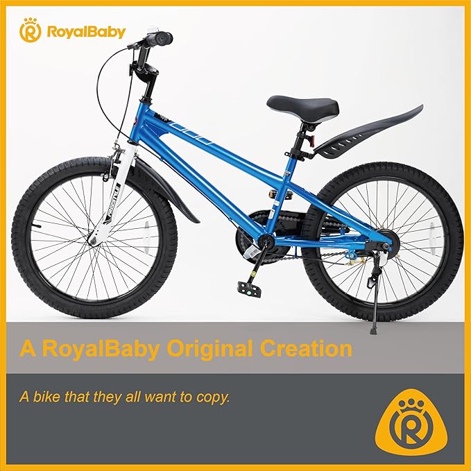 RoyalBaby Kids Bike EZ Balance to Pedal Dual Handbrake Toddlers Boys Girls Bicycle 12-20 Inch for Age 3-10 Years