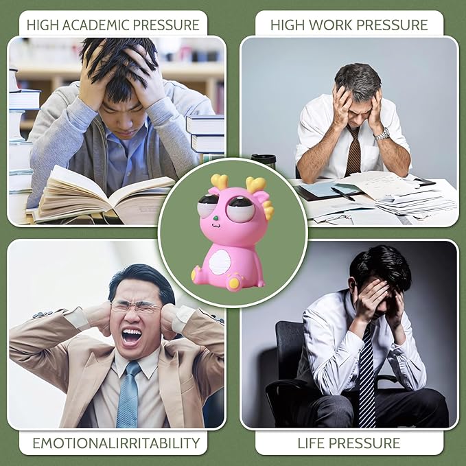 Squeeze Stress Relief Toy Eye Popping Dragon Funny Eyeball Burst Toys Pop Out Eyes Toy for Birthday Gifts,Party Favors,Ideal Gift for All Occasions(Blue)