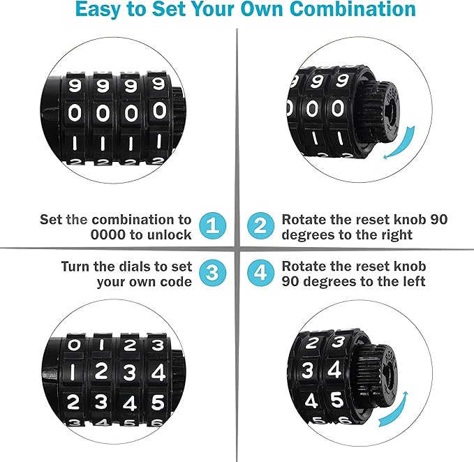 Lumintrail Combination Bike Lock Cable for Bike Accessories - 4ft Bike Locks Heavy Duty Anti Theft with Combinations - Bike Cable Lock Combination with Mounting Bracket (1 Pack, Matte Black)