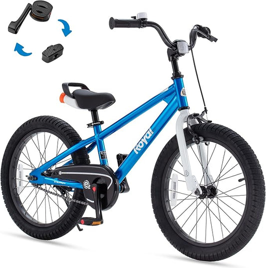 RoyalBaby Kids Bike EZ Freestyle Training Free Balance to Pedal Easy Learning Bicycle, 12-18 Inch for Toddlers to Big Kids