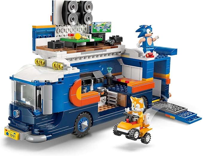 LEGO Sonic The Hedgehog Team Sonic Command Truck Building Toy - Pretend Play Vehicle W/5 Figures for Boys & Girls, Ages 8+ - Toy Building Blocks for Kids - Gift Idea for Birthdays - 77006