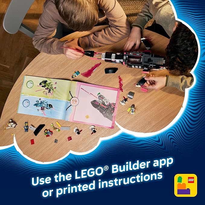 LEGO DREAMZzz Nightmare Shark Submarine Building Toy for Kids - Pretend Play Set & Figures for Boys & Girls, Ages 9+ - Rebuild as a Battleship or Submarine Toy - Gift Idea for Birthdays - 71500