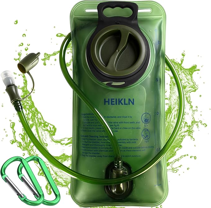 Hydration Bladder 1.5L-2L-3L,Leak Proof Water Reservoir, BPA Free Military Water Storage Bladder Bag Hydration Pack Replacement Easy Clean for Bicycling Hiking Camping Hunting Running