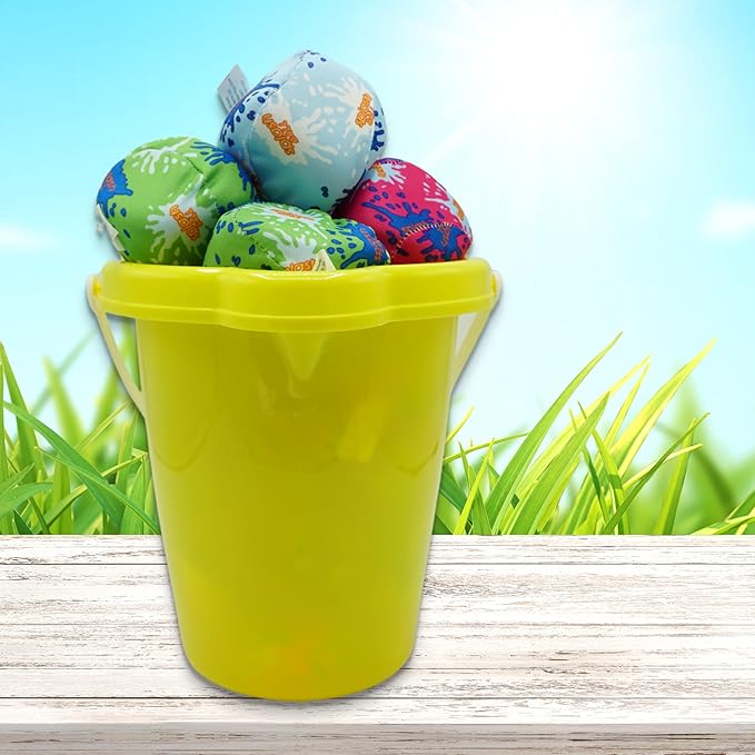 4E's Novelty 12 Pack - 3" Water Splash Balls Bomb - Water Absorbent Ball - Kids Pool Toys, Outdoor Water Fight Game Activity for Kids, Beach Pool Party Favors, Swimming Pool Floating Toy