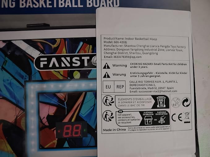 Over The Door Basketball Hoop, Basketballs Hoops Indoor for Kids with LED Cheering, Anti-Impact, 2 Game Mode& Mute Mode, Mini Hoops Door Slam Toy with 4 Ball for 5 6 7 8 9 10 11 12 Old Boys