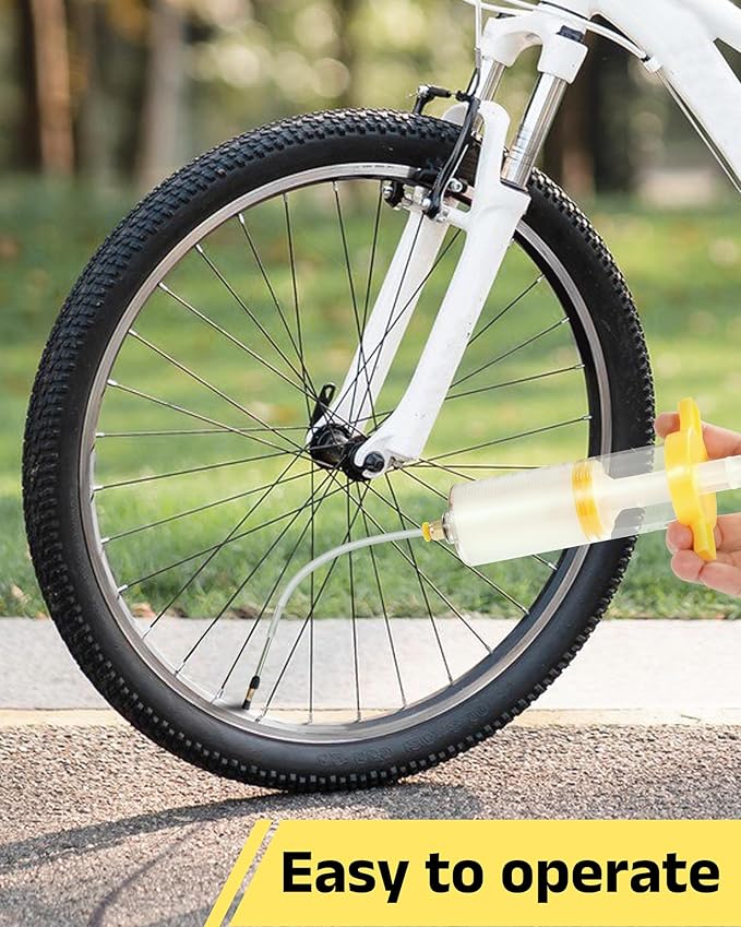 Tubeless Tire Sealant, 500ML Injectable MTB Tire Sealant, Seals Air Holes Up to 6.5 mm, Suitable for Mountain Bike and Road Bike Tires