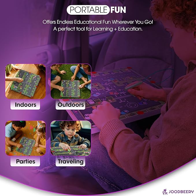 Magnetic Alphabet Maze - Wooden Magnetic Puzzle Learning Board with Pen - ABC Toys for Kids Ages 3-5 Years Old & Up, Preschool Children - Helps Develop Fine Motor Skills, Letter Recognition