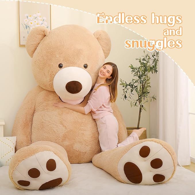 MaoGoLan Huge Jumbo 8.5ft Soft and Cuddly Teddy Bear for Girlfriend, Boyfriend, Celebrations, Baby Shower, Valentine's Day