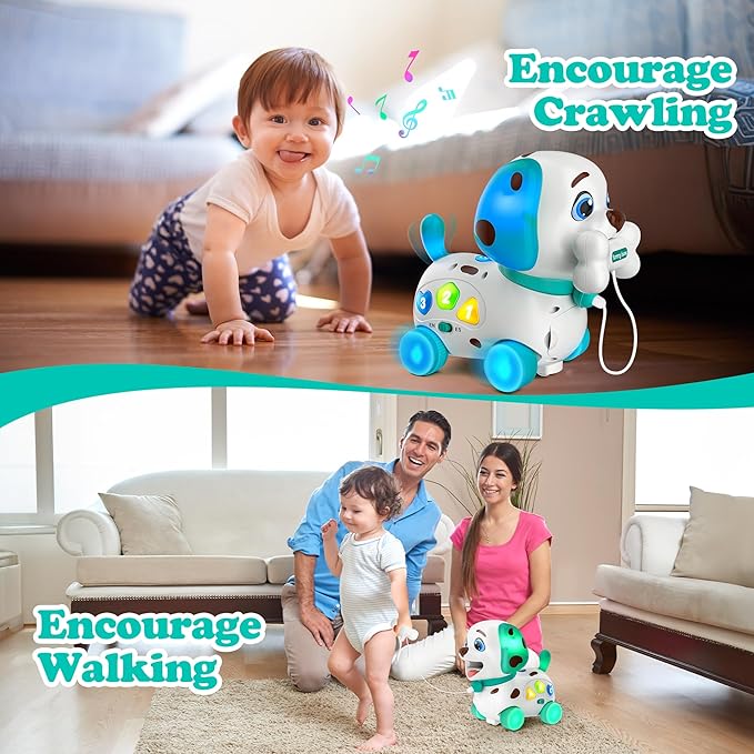 Toys for 1 Year Old Boy Girl Gifts, Musical Bilingual Baby Toys 6-12-18 Months, 1st Birthday Boy Gifts for 1 Year Old Girl Presents, Learning Educational Puppy for Infants, Toddlers